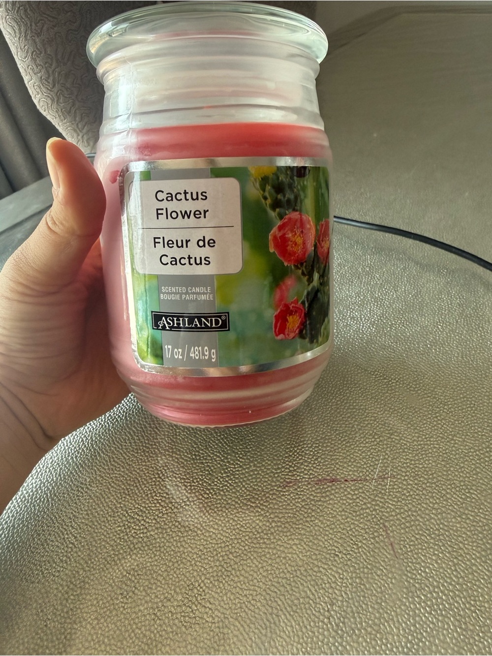 Ashland Pink Cactus Flower Scented Jar Candle